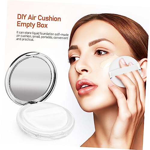 DOITOOL 2 Pçs Caixa De Pó Corpo Pó Puff E Recipiente Pó Puff Cosméticos Produtos De Cuidados Com A P