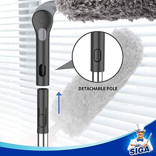 MR.SIGA Lint Free Microfiber Uitschuifbare Stofzak, Roestvrij Stalen Handvat, Wasbare Stofdoek voor Huishoudelijke… - Image 7