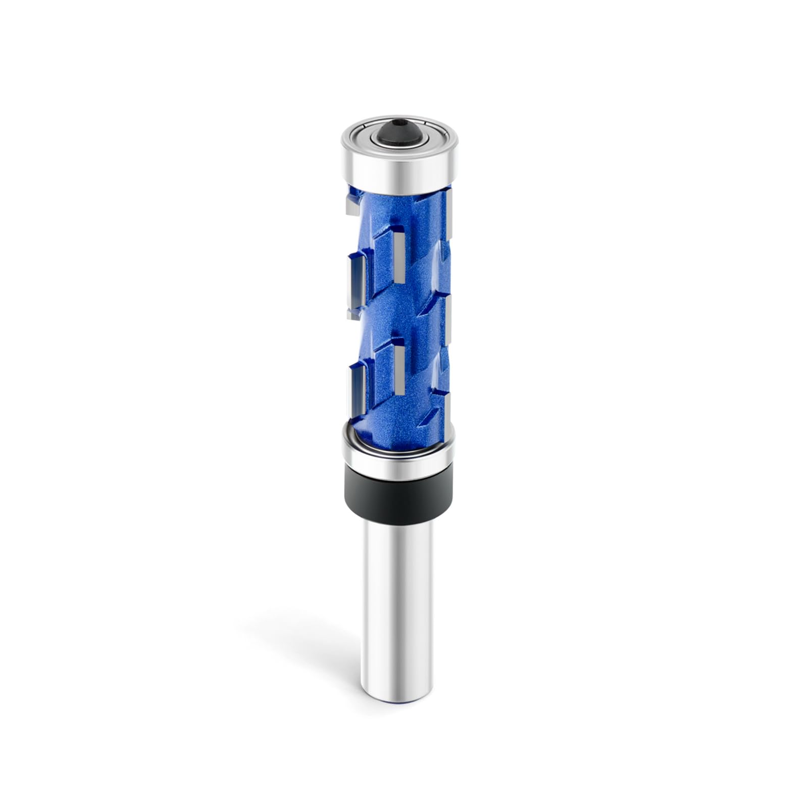 MEANLIN Flush Trim Router Bit 1/2 Inch Shank, 45mm Cutting Length Spiral Cutting Router Bit for Woodworking Trimming, Cutting Diameter: 3/4"