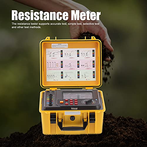 Image of ETCR3200C Earth Ground Tester Soil Resistivity Tester with Rechargeable Lithium Battery for Ground Measurement