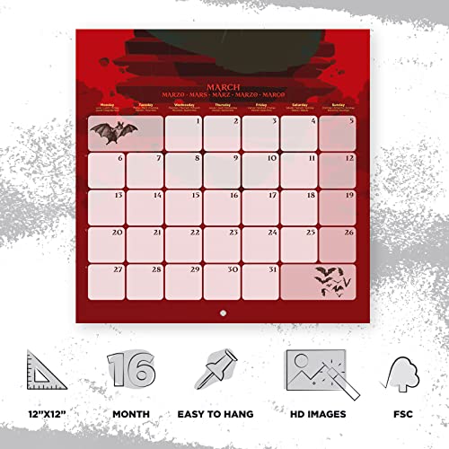 Grupo Erik Universal Monsters Wall Calendar 2023 12' X 12' FSC, 30 x 30 cm - Image 3