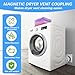 Magnetic Dryer Vent Connector Kit Strong Magnetic Self-connection, Suitable for Confined Paces Magnetic Dryer Vent Easy to Clean,Lint Quick Connect Including a 6ft and 4