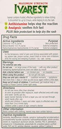 Image of Ivarest Poison Ivy Itch Cream, 2 Ounces, Poison Ivy Cream, Max Strength Poison Ivy Relief, Poison Ivy Treatment, Poison Oak, Insect Bite Relief, Fast-Acting Itch Relief, Anti-Itch, Medicated, 1 Pack