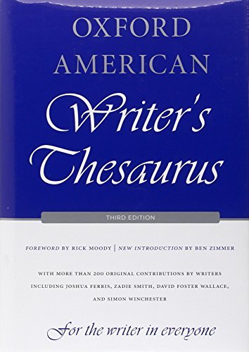 Oxford American Writer's Thesaurus by Auburn, David, Armantrout, Rae, Crystal, David, Dirda, Micha (2012) Hardcover