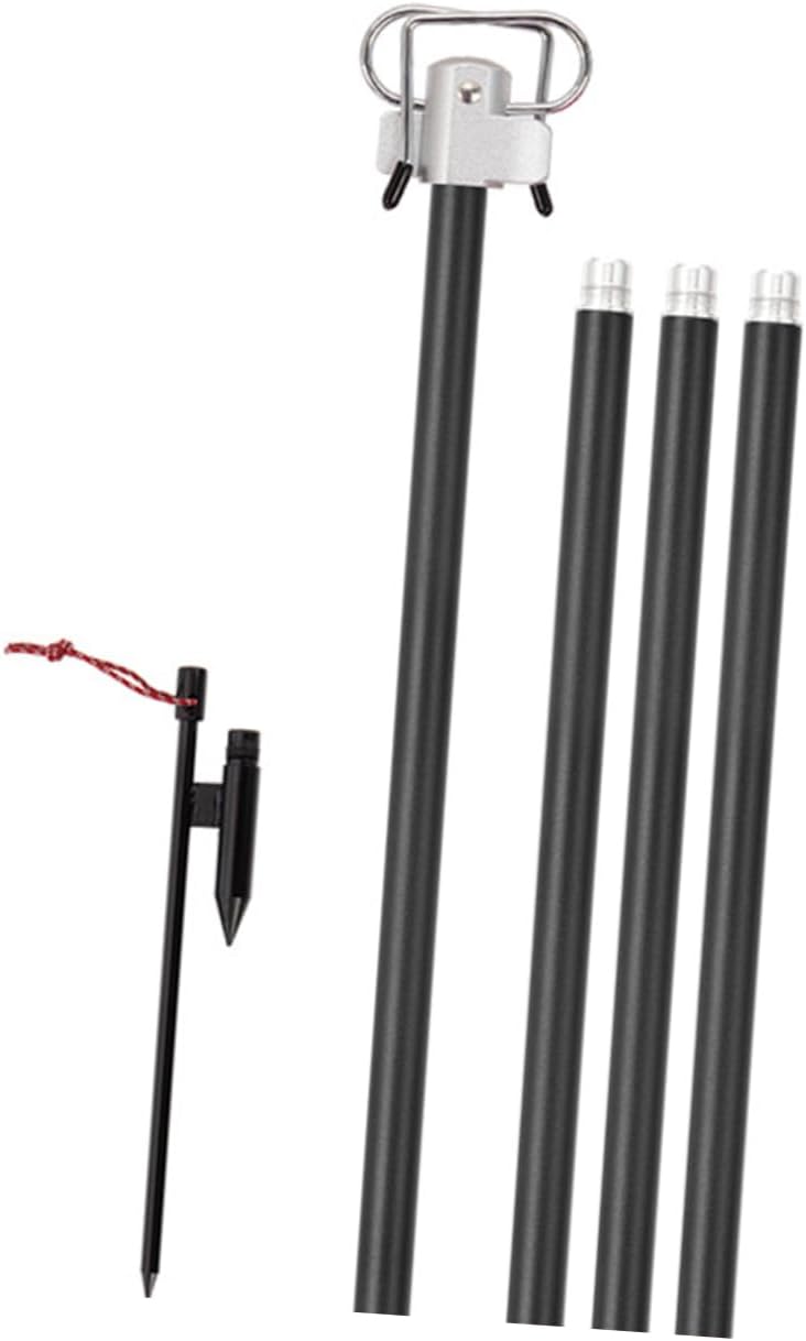 KICHOUSE Hooks Camping Light Stand Outdoor Aluminum Alloy Portable Lamp Rack for Led Lanterns