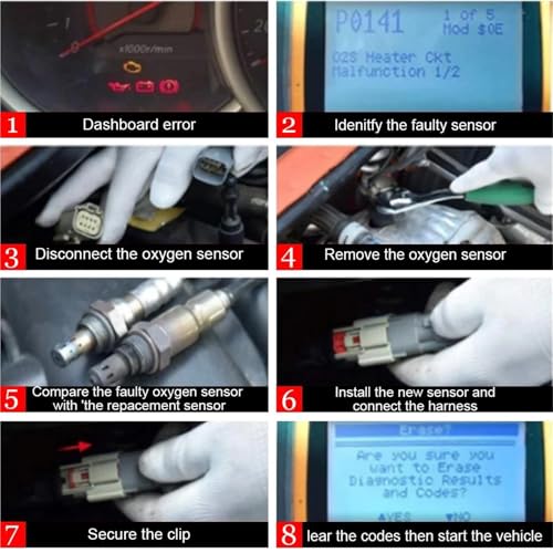Capteur oxygène d'azote Nox Mazda CX-5 PYFA188G1A sonde lambda auto