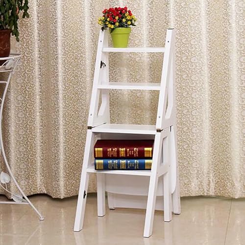 Folding Step Stool & Adjustable Chair - Sturdy Portable Ladder for Adults Space-Saving Design for Home & Office Use Versatile & Safe Folding Stool Solution