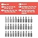 Bates Choice Mini Ratchet Set, 34 pcs, 1/4-Inch Drive, Cr-V Steel, Security Bit Set, Right Angle Screwdriver, 90 Degree Screwdriver, Torx Plus/Torx/Phillips/Slotted, Red Storage Box