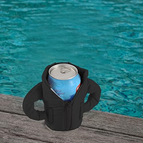 Beer Can Coolers Jacket, Beer Beverage Vest Jacket Cover, Insulated Can Cooler Sleeve for 12oz Cans, Creative Beer Coats, Beer Gifts for Men Beer Lovers Father Boyfriend