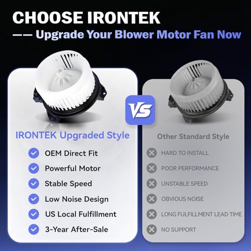 Image of IRONTEK HVAC Heater Blower Motor Fan 700235 Compatible for Scion 2008-2014 xD 1.8L, for Toyota 2007-2012 Yaris 1.5L 8710352141 8710352140 87103-52141 87103-52140 TO3126123 615-50117
