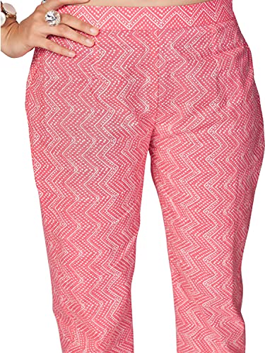 Image of Vbuyz Women's Printed & Handwork Anarkali Cotton Kurta with Pant & Dupatta | Kurta Set For Women | Suit Set For Women | Kurti Dress Set | Cotton Fabric Set