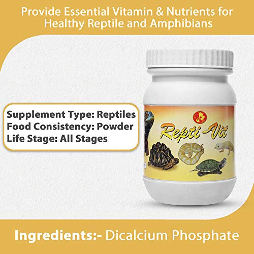 Image of Pet Care International (PCI) Repti-VIT || Provide Essential Vitamin & Nutrients || Healthy Reptile and Amphibians Healthcare (100 Grm, Repti VIT)