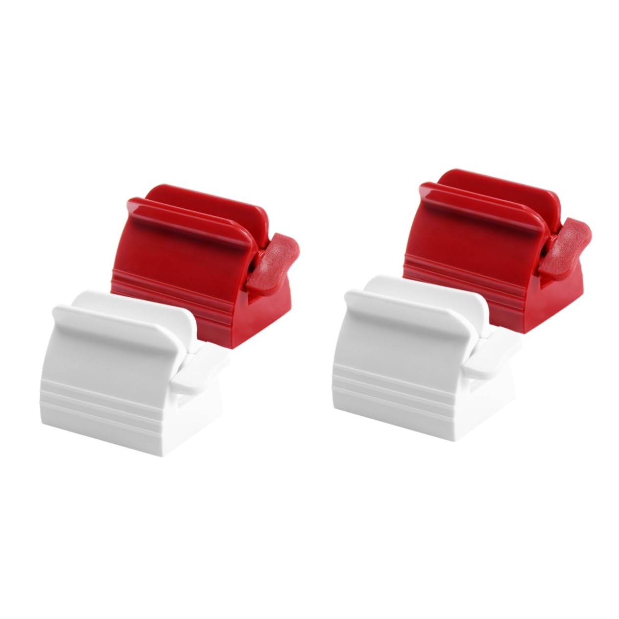 FRCOLOR 2sets Toothpaste Dispenser Machine Hand-Style Plastic Squeezer Tube Dispenser for Kids Desktop Ornament (Blue) 2pcs*2