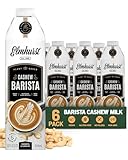 Elmhurst 1925 Cashew Milk Barista Edition – 32oz (6-Pack) Plant-Based, Vegan, Dairy-Free, Kosher...