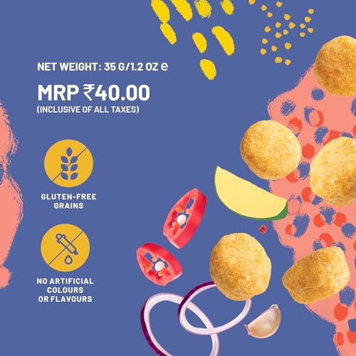 Image of Mille Jowar Puffs Magic Masala | Not Fried, No Preservatives | Healthy Ready to Eat Millet Snacks | Naturally Gluten Free | 35g