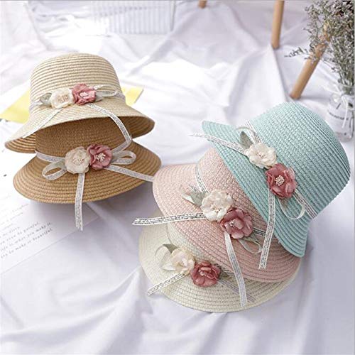 Fashion Flower Children Sun Hats Cute Girl Bags Suit Beach Hats for Girl Sun Hat for 2-7 Years Old4