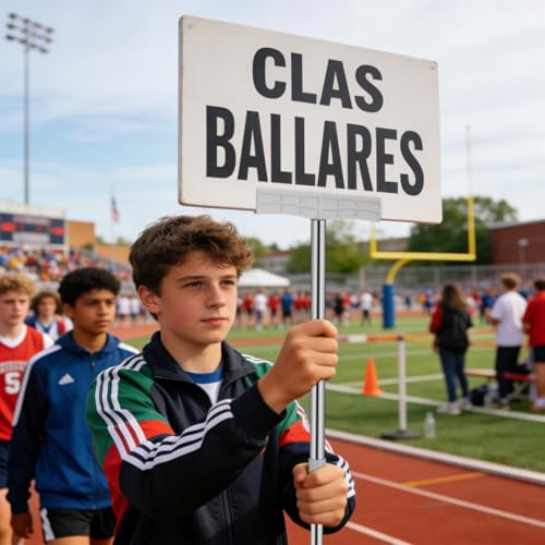 DOITOOL Handheld-SchilderstäNder, Edelstahl Schilderhalter Stab, Handlicher Schildhalter InfostäNder Information Stand FüR Sportveranstaltungen Flughafen PräSentationen Und Warnschilder Leicht Tragbar