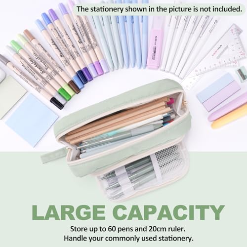 COLOCASTLE Federmäppchen Mäppchen Mädchen Große Kapazität Federtasche 3 Fächer Etui Schule Federmappe Jungen Mäppchen Teenager Erwachsene für Schule & Büro