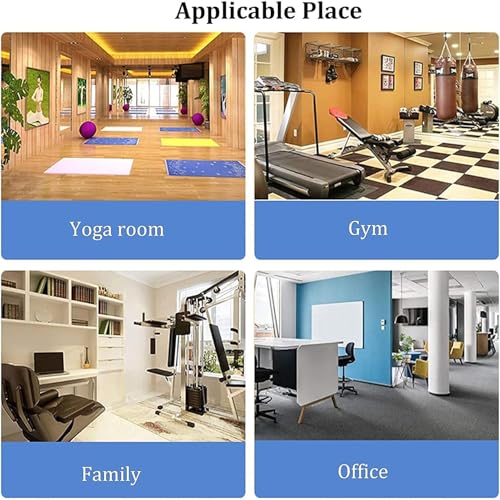 Support tapis de yoga mural à 6 niveaux avec stockage vertical robuste