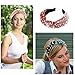 LOVNFC Womens Headbands, 6Pcs Knotted Head Bands No Slip Fashion for Girls Wide Top Knot Turban Velvet Hair Hoops