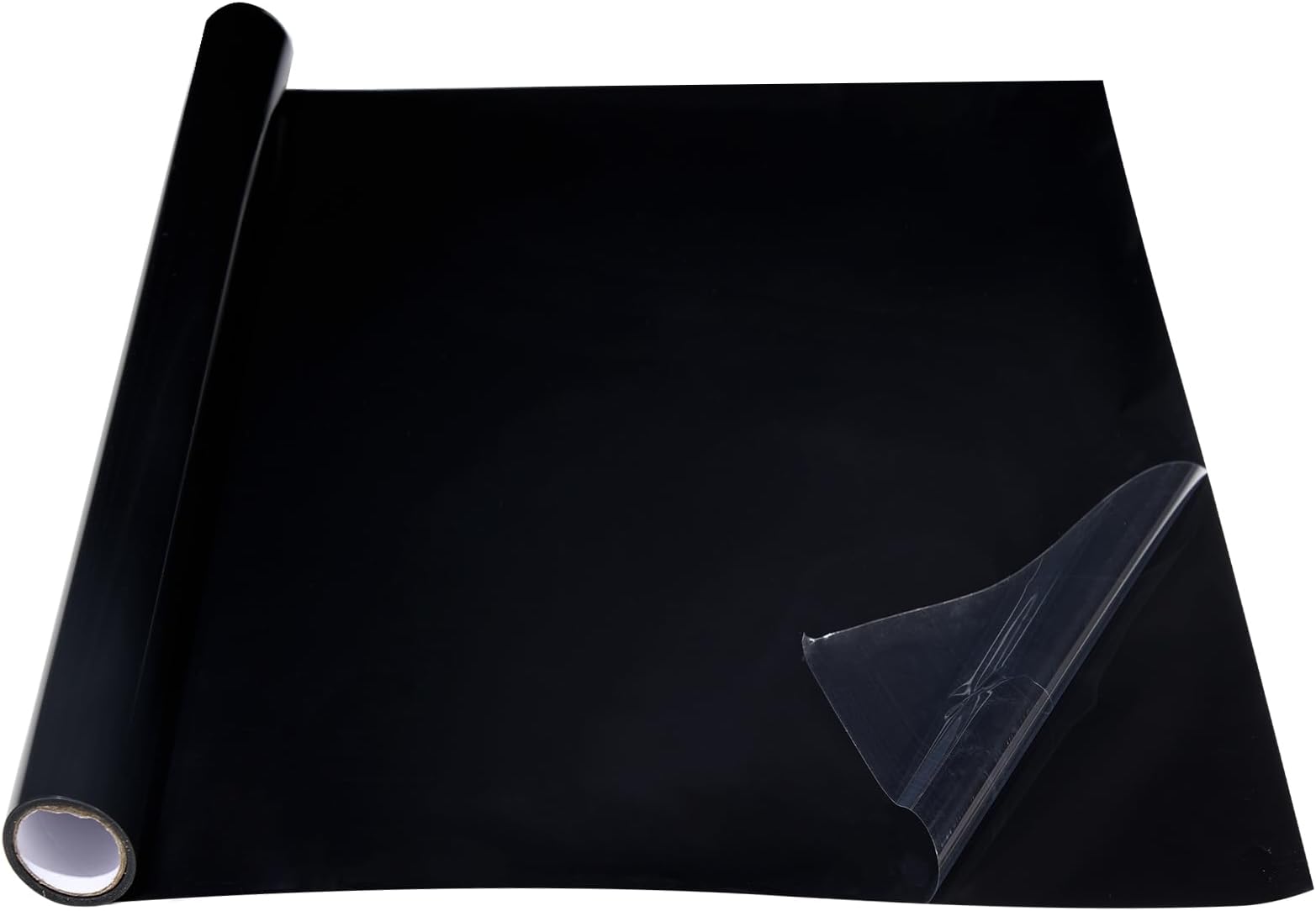 COCODE Black Aquarium Background Static Cling, 39.3"x11.8" Self Adhensive Fish Tank Background, Vinyl Aquarium Backdrop Sticker, Fish Tank Poster Aquarium Wallpaper Decorations