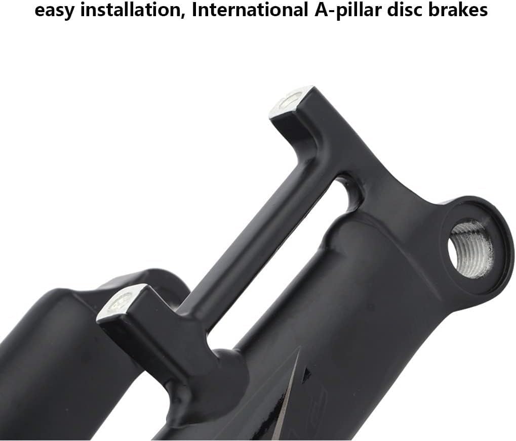 Fourche Rigide pour VTT/Vélo de Route en Alliage d'aluminium, 26/27,5/29", axe traversant 100 mm, Tube Droit sans Filetage 1-1/8", Freins à Disque, Fourche Avant VTT ultralégère D