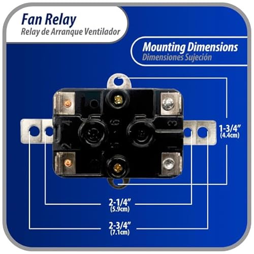 90-360 Appli Parts Heavy Duty Switching Fan Relay 24 Vac Coil Spst Normally Open Ac And Heating Furnace Blower Relay Universal Fit Multi Position Bracket Apfr-360 #TOP2
