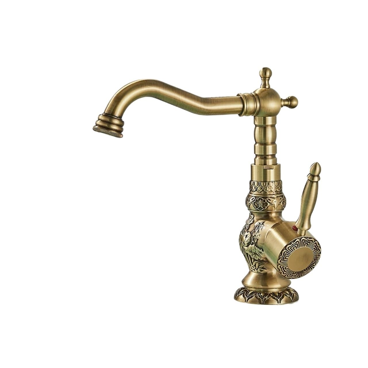 Faucet，Basin Faucets Antique Brass Faucet