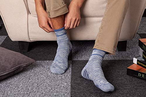 u&i Men's Performance Cushion Cotton Athletic Quarter Crew Socks (4-Pack/8-Pack)3