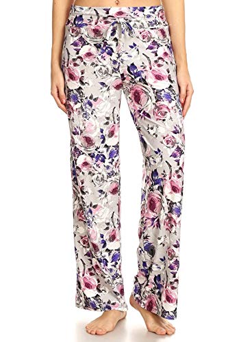 Image of Leggings Depot Women's Wide Leg Drawstring Pajama Pants for Lounge, Sleep