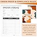 10 Pack Boho Order Forms Book for Small Businesses 2 Part Carbonless Sales Order Books 50 Sets Per Book Aesthetic and Easy to Use Invoice Pad Business Supplies with Easy Tear-Out 5.5 x 3.3 in