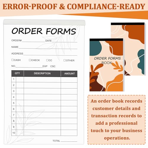 Carnet de commandes autocopiant sans carbone pour éviter les ratures de factures