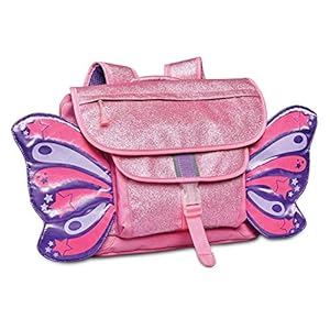 Bixbee Sparkalicious Roze Butterflyer Rugzak, Medium