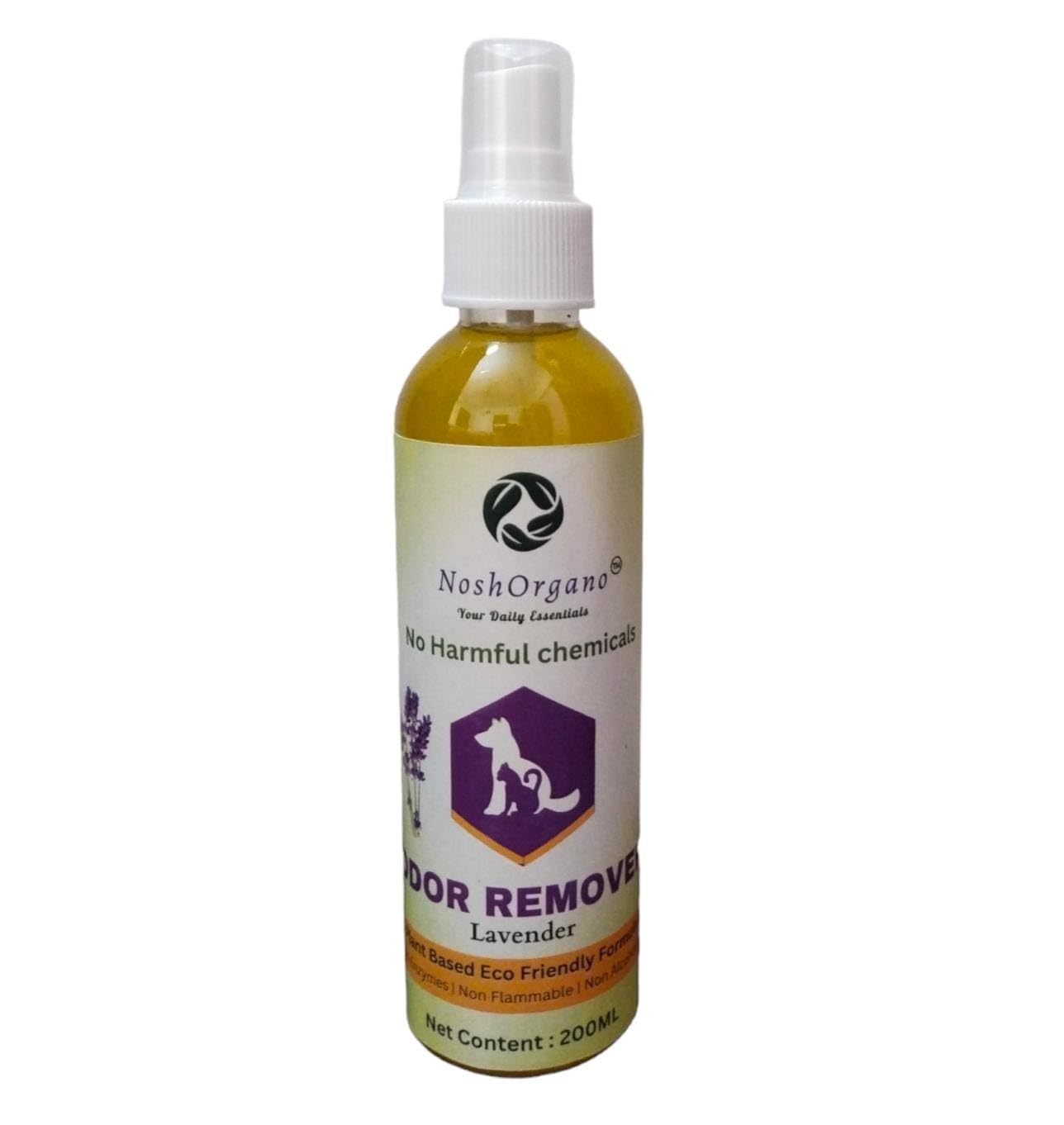 NoshOrgano™ Odour and Urine Smell Remover Pet Area Freshener for Dog and Cat with Lavender Fragrance (200ml) pack of 2 (B0CJJX538X) Amazon Price History, Amazon Price Tracker