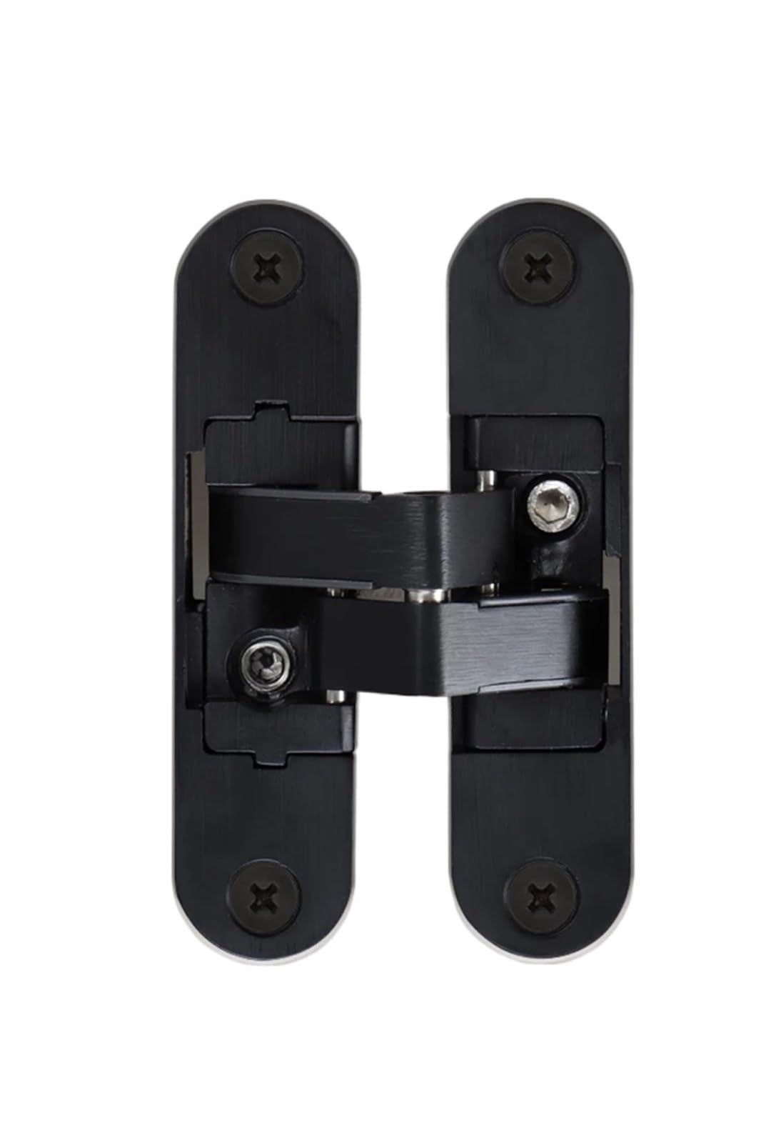 Rugaikerba A-Right Invisible Hidden Hinge, Alloy 3D Adjustable Hinges, For Solid Wood Door