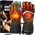Heated Gloves, Rechargeable Heated Gloves for Men Women, Waterproof Electric Heating Ski with Touchscreen for Cold Weather Motorcycle Skiing Snowboarding Hiking Hunting Gifts (Black,XL)