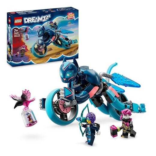 LEGO DREAMZzz 2-in-1 Zoey’s Cat Motorcycle Set, Rebuild an Animal Figure into a Bike Toy for 7 Plus Year Old Boys & Girls, Vehicle Playset, Fun, Creative Birthday Gift Idea For Kids 71479
