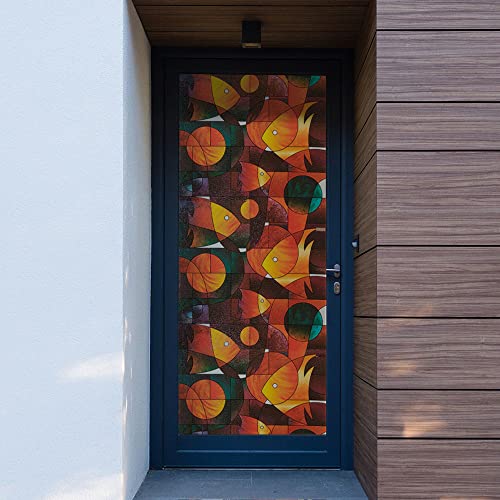 Vinilo decorativo para ventanas diseño pez 36x90 in miniatura 2
