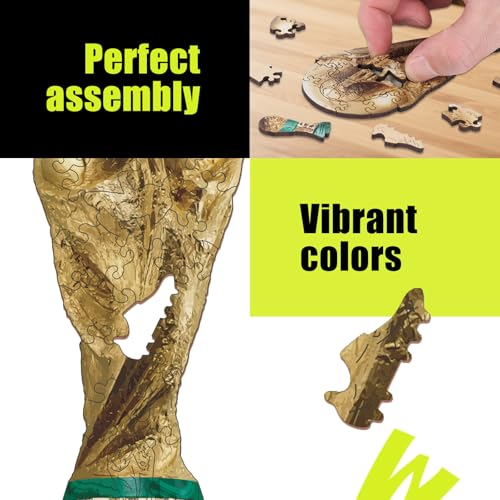 Image of FIFA World Cup 2026 Edition Trophy 26PCS Wooden Pocket Puzzle