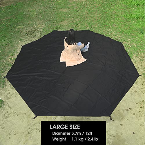Image of Preself Footprint for Tipi Hot Tent, Ground Sheet Mat, Tent Floor, Waterproof Camping Tarp (Full - T1 T2 Large)