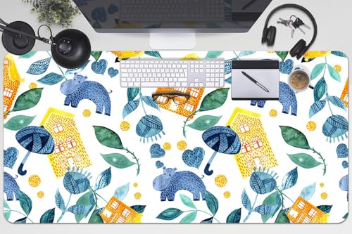 Tapis de bureau étanche pour enfant et adulte idéal pour le travail à la maison