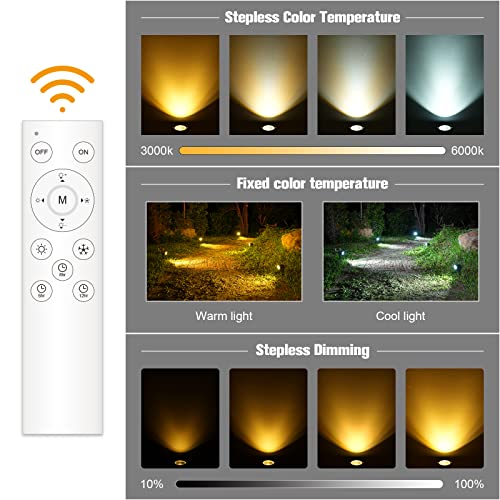 Volisun Timer Landscape Spotlights With Transformer,Low Voltage Landscape Lights,Dusk To Dawn,Outdoor Uplights Ip65 Waterproof,Comparable To Solar Spotlight,For Trees/Pathway/Garden/Flags(6 Pack) #TOP2