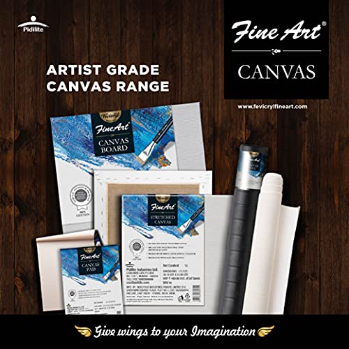 Image of Pidilite Fevicryl Fine Art Canvas Roll for Painting, 100% Cotton Canvas Roll, Ideal for Acrylic & Oil Painting(5m)