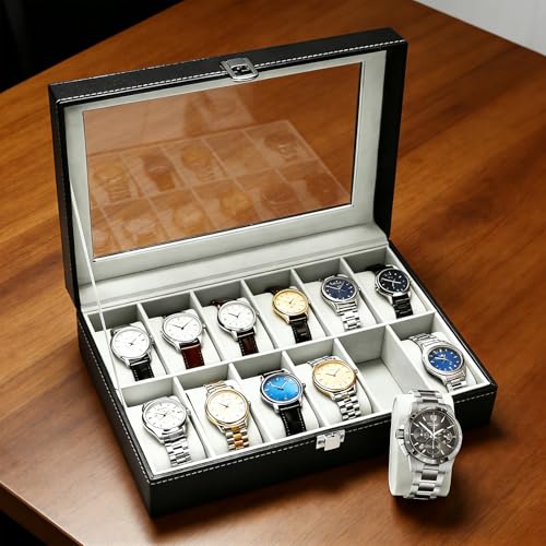 Boîte à montres 12 emplacements pour sublimer votre coiffeuse - 5