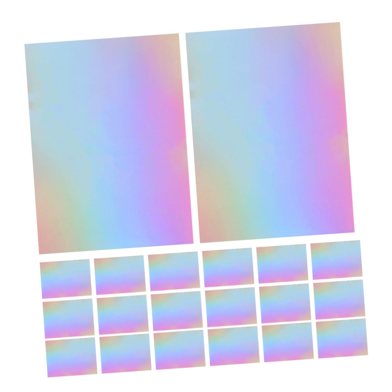 60 Stück Teiliges Metallic Spiegelkarton Glänzend Holografisch Robust für DIY Basteln Scrapbooking Origami Farbige Kartonpapiere Vielseitig Schneidbar