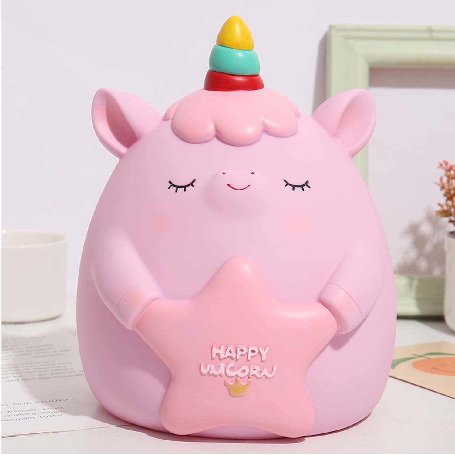 Amazon.co.jp: ユニコーン貯金箱 (ピンク) : Toys & Games