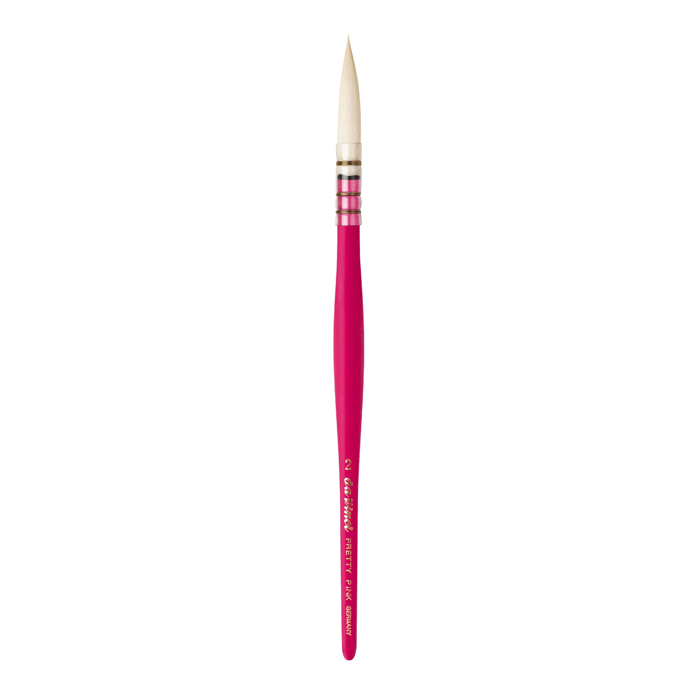 da Vinci Signature | Pretty PINK Edition | Fibre sintetiche | Pittura ad acquerello | Pennello per artista | Pennello per lavaggio | Colori acrilici liquidi | Made in Germany | Set | Taglia 2