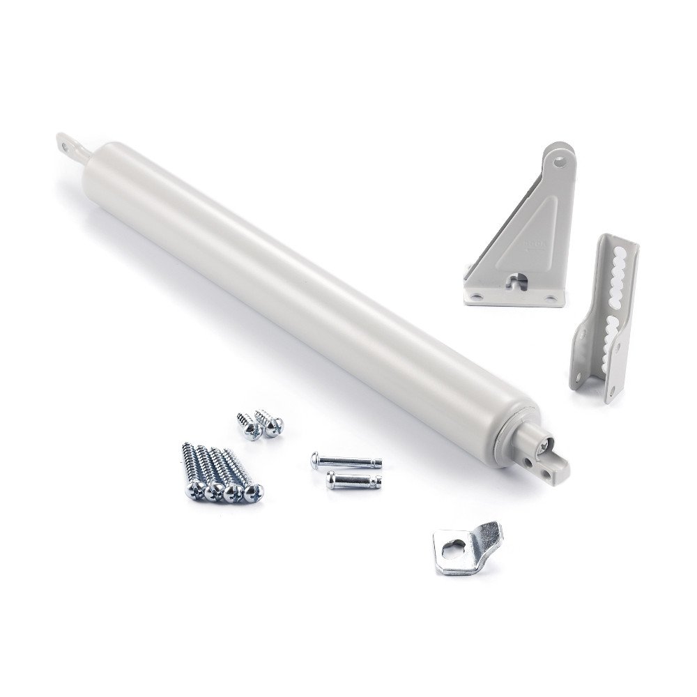 Ferme-porte pneumatique Ideal Security BK9 blanc 26,7 cm pour rénovation de contre-porte