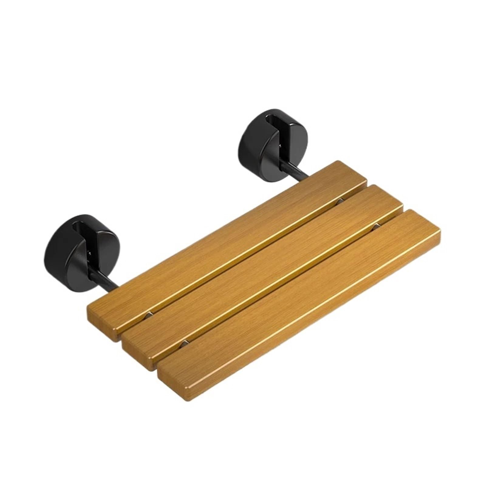 Banco Plegable de Madera for Asiento Ducha, Estructura Acero Inoxidable para Personas Mayores