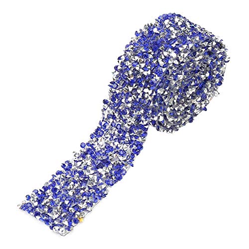 Rhinestone Ribbon, 3cm Width, 1 Yard Mesh Wrap Roll, Crystal Diamond Belt for Wedding Party Decorations Prom Dresses, Hair Clip Trim